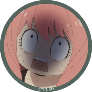 😨 emoji Anya Telegram sticker 16 of 40