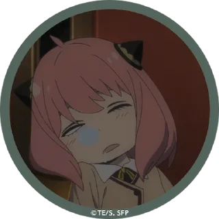 😪 emoji Anya Telegram sticker 7 of 40