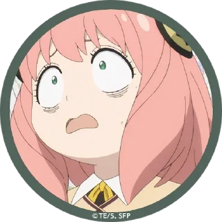 😨 emoji Anya Telegram sticker 9 of 40