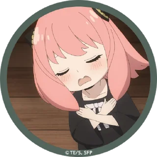 😪 emoji Anya Telegram sticker 17 of 40