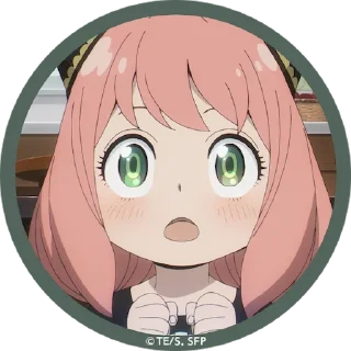 😯 emoji Anya Telegram sticker 24 of 40