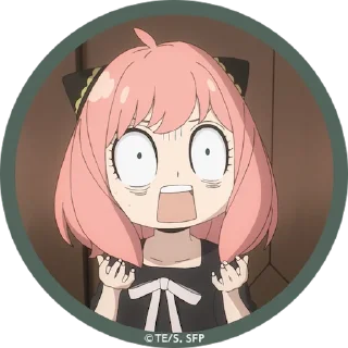 😱 emoji Anya Telegram sticker 4 of 40