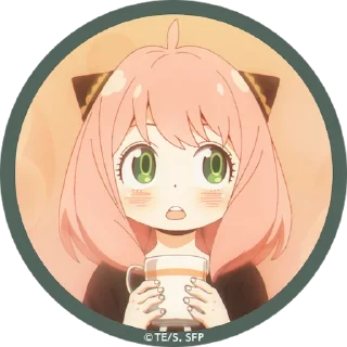 😮 emoji Anya Telegram sticker 1 of 40