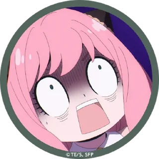 😨 emoji Anya Telegram sticker 6 of 40