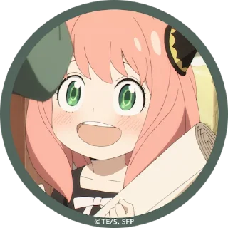 😃 emoji Anya Telegram sticker 20 of 40