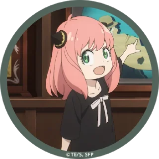 😃 emoji Anya Telegram sticker 23 of 40