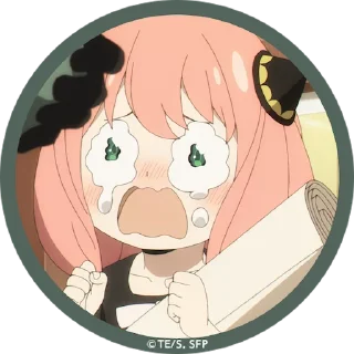 😭 emoji Anya Telegram sticker 19 of 40