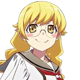 🍩 emoji Shinobu Oshino @Anime_Sticker_noob Telegram sticker 12 of 26