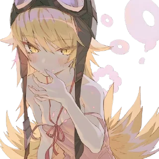 🍩 emoji Shinobu Oshino @Anime_Sticker_noob Telegram sticker 20 of 26