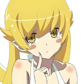 🍩 emoji Shinobu Oshino @Anime_Sticker_noob Telegram sticker 9 of 26