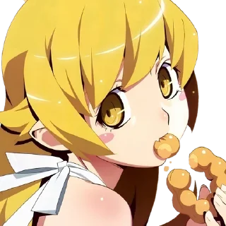 🍩 emoji Shinobu Oshino @Anime_Sticker_noob Telegram sticker 13 of 26
