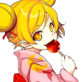 🍩 emoji Shinobu Oshino @Anime_Sticker_noob Telegram sticker 10 of 26