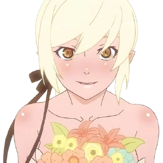 🍩 emoji Shinobu Oshino @Anime_Sticker_noob Telegram sticker 19 of 26
