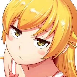 🍩 emoji Shinobu Oshino @Anime_Sticker_noob Telegram sticker 8 of 26