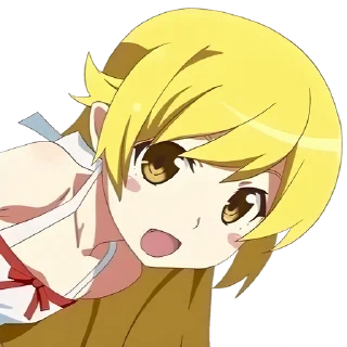 🍩 emoji Shinobu Oshino @Anime_Sticker_noob Telegram sticker 11 of 26