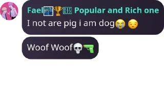 Sticker from FAEL IS A DOG😭🩷