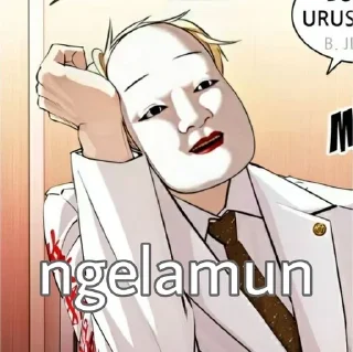 🖕 emoji Kuroda Ryuhei by: @Uwamiee Telegram sticker 9 of 35