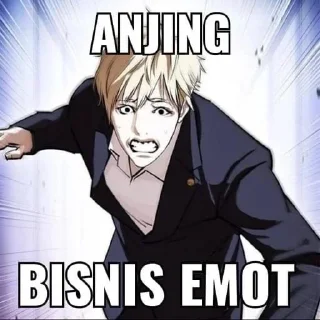 🖕 emoji Kuroda Ryuhei by: @Uwamiee Telegram sticker 12 of 35