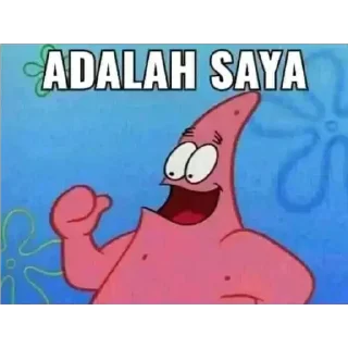 Sticker from Hari-hari si paling patrick