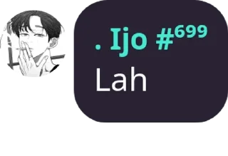 Sticker from jamet