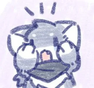 🫣 emoji 一只路过的岚 @furrystickercn Telegram sticker 19 of 97