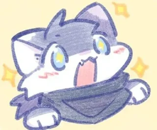 🤩 emoji 一只路过的岚 @furrystickercn Telegram sticker 18 of 97