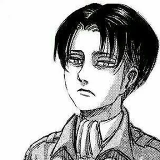 🛡️ emoji ᭝Levi Ackerman࿔ @Zyxvereo 𖢷 Telegram sticker 20 of 32