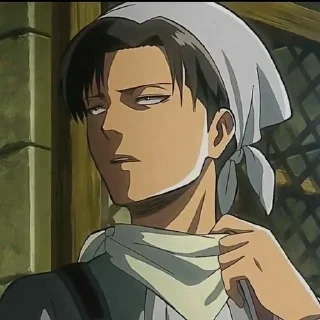 🛡️ emoji ᭝Levi Ackerman࿔ @Zyxvereo 𖢷 Telegram sticker 14 of 32