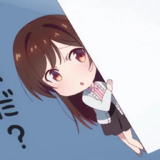 🤔 emoji Chizuru Mizuhara - @Otakuzdream Telegram sticker 16 of 120