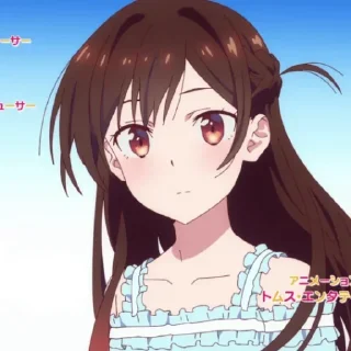 😶 emoji Chizuru Mizuhara - @Otakuzdream Telegram sticker 10 of 120