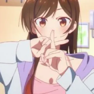 🤷‍♀ emoji Chizuru Mizuhara @AnimesIndustryCG Telegram sticker 20 of 64