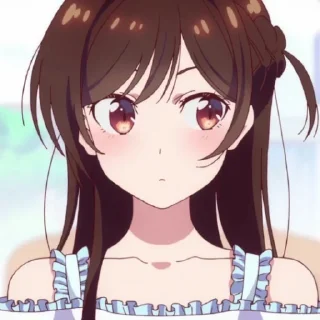 🧐 emoji Chizuru Mizuhara - @Otakuzdream Telegram sticker 22 of 120
