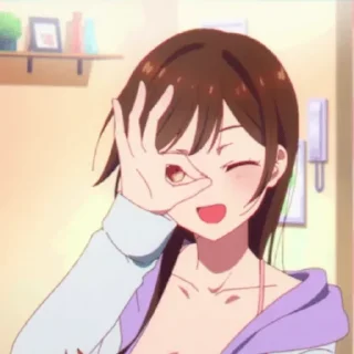 😉 emoji Chizuru Mizuhara - @Otakuzdream Telegram sticker 19 of 120