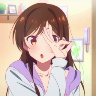 😲 emoji Chizuru Mizuhara - @Otakuzdream Telegram sticker 18 of 120