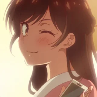 😉 emoji Chizuru Mizuhara @AnimesIndustryCG Telegram sticker 16 of 64
