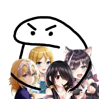 🌚 emoji Gojo's sticker pack (@Mikasa_Ackr_bot) 1 Telegram sticker 12 of 89