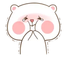 Sticker from TuaGom Puffy Bear and Rabbit by TORA JUNG