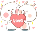 Sticker from TUAGOM:PUFFY BEAR AND RABBIT 2-NAB❤