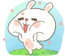 ❤ emoji TUAGOM: PUFFY BEAR AND RABBIT 1-NAB❤ Telegram sticker 12 of 42