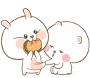 Sticker from TUAGOM: PUFFY BEAR AND RABBIT 1-NAB❤