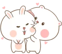 😚 emoji TUAGOM: PUFFY BEAR AND RABBIT 1-NAB❤ Telegram sticker 6 of 42