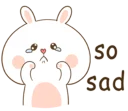 😥 emoji TUAGOM: PUFFY BEAR AND RABBIT 1-NAB❤ Telegram sticker 24 of 42