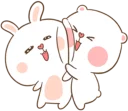 ❤ emoji TUAGOM: PUFFY BEAR AND RABBIT 1-NAB❤ Telegram sticker 8 of 42