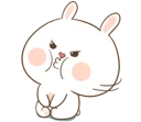 😑 emoji TUAGOM: PUFFY BEAR AND RABBIT 1-NAB❤ Telegram sticker 22 of 42