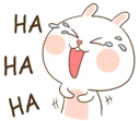 😂 emoji TUAGOM: PUFFY BEAR AND RABBIT 1-NAB❤ Telegram sticker 14 of 42