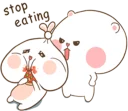 😚 emoji TUAGOM: PUFFY BEAR AND RABBIT 1-NAB❤ Telegram sticker 17 of 42