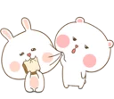 😚 emoji TUAGOM: PUFFY BEAR AND RABBIT 1-NAB❤ Telegram sticker 16 of 42