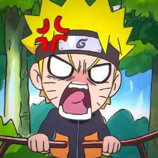 😡 emoji 𝙉𝙖𝙧𝙪𝙩𝙤| 𝘽𝙮 @Tunzayyarkhant Telegram sticker 5 of 34