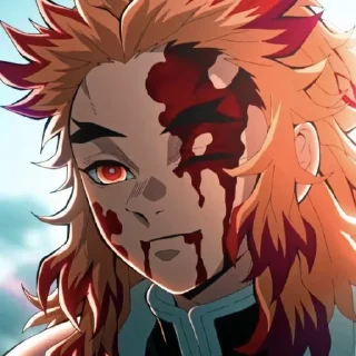 Sticker from Kyojuro Rengoku @stupidworm