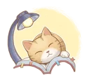 😴 emoji Cat's LifeStyle (English Ver.) Telegram sticker 19 of 41